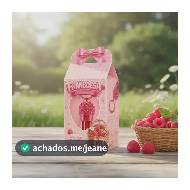 Gloss Labial Franboesa Lip Gloss Brilho Hidratante Efeito Luminoso Maquiagem Para Lábios