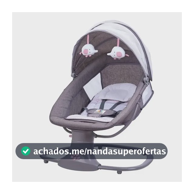 Cadeira de balanço para bebê Mastela Premium elétrica 8106 rosa