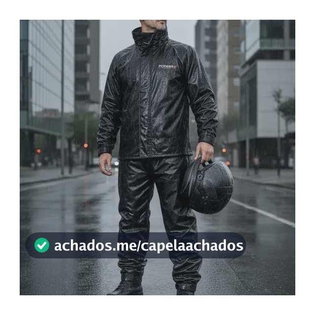 Capa Roupa Chuva Pioneira Combate Gola Masculino Reforçada