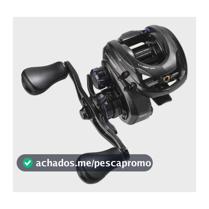 Carretilha Marine Sports Lubina Black Widow GTX 9.5:1 Direita Perfil Baixo