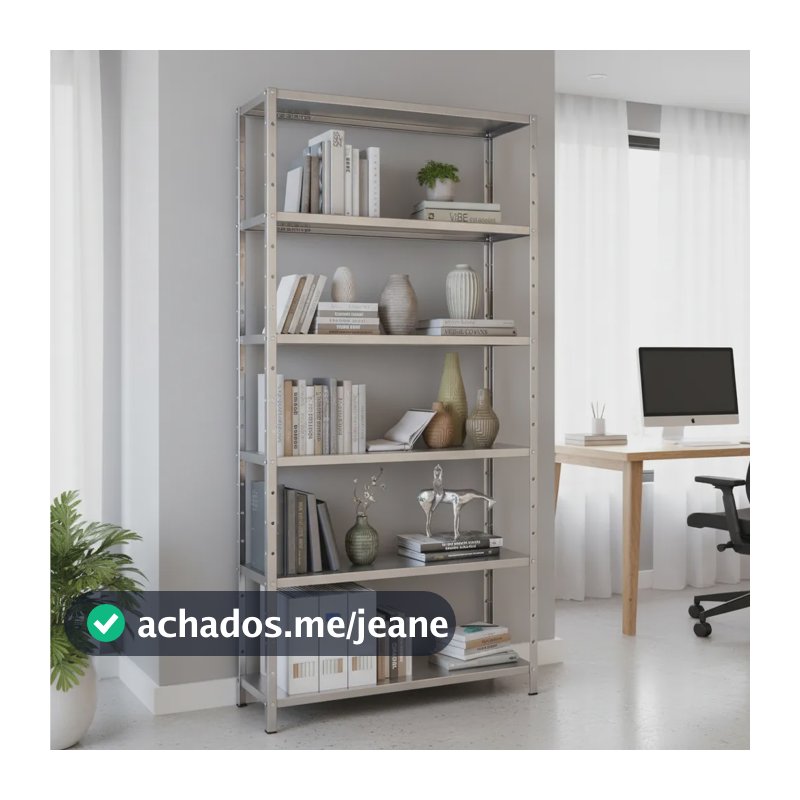 Estante Armário De Aço 6 Bandejas Galvanizada Multiuso Galvanizada