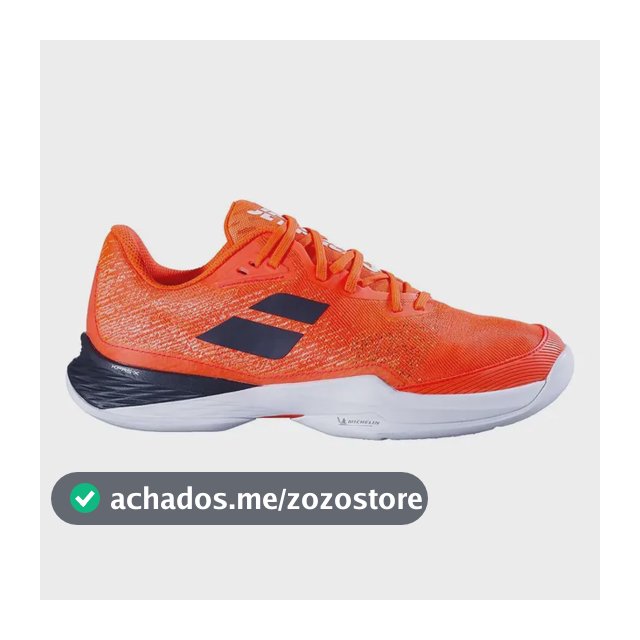 Tênis Babolat Jet Mach 3 Clay Laranja Masculino