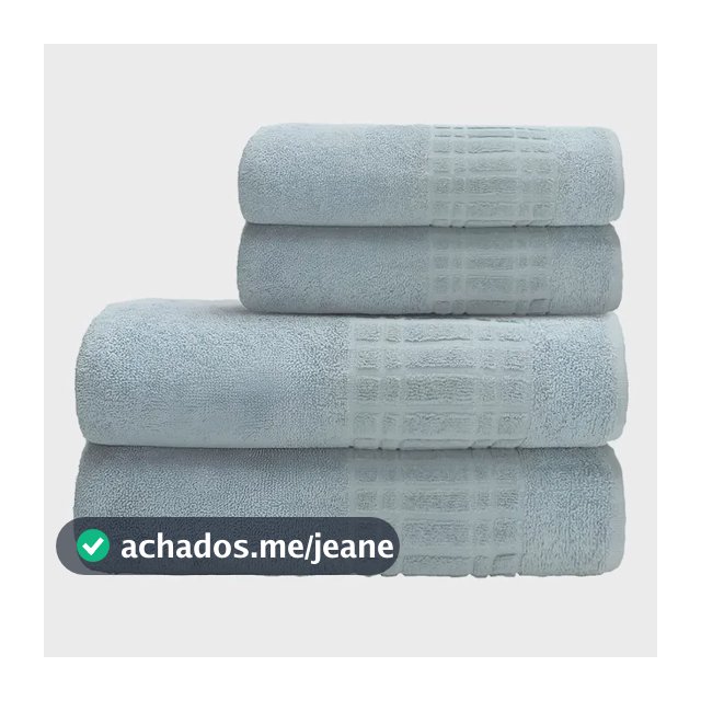 Jogo De Toalha Banho 4 peças 100 Algodão 400 gr/m Loft Camesa
