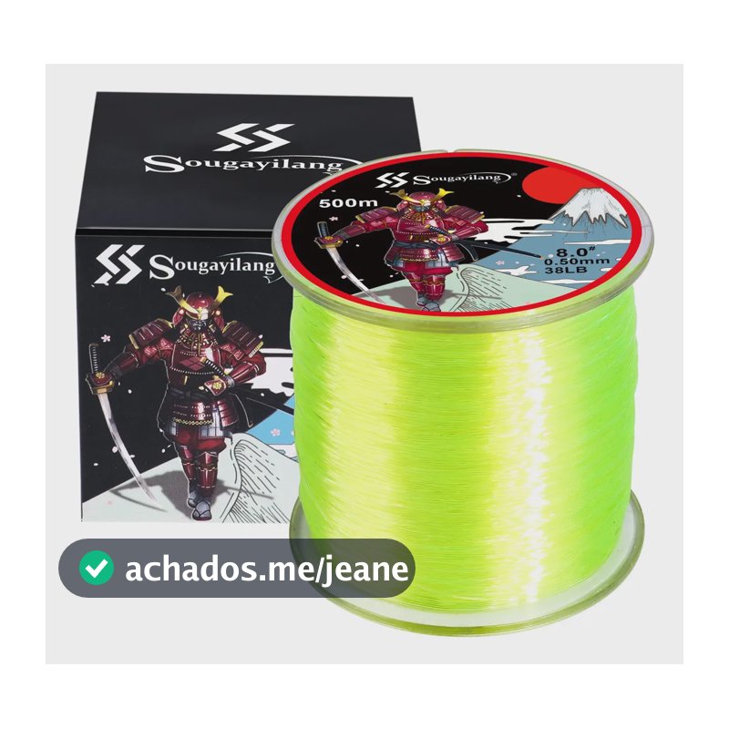 Línea De Pesca Sougayilang 500m De Hundimiento Rápido Y Baja Amarelo 4.0#--0.32mm