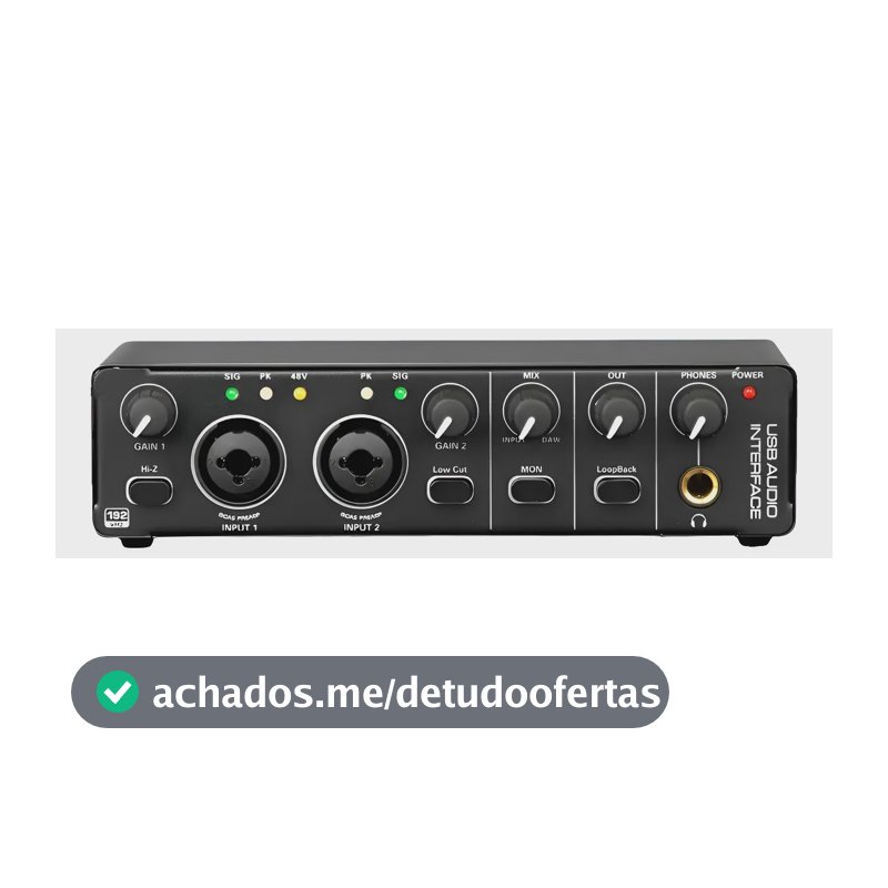 DanGui interface audio 1ª geração - Preto