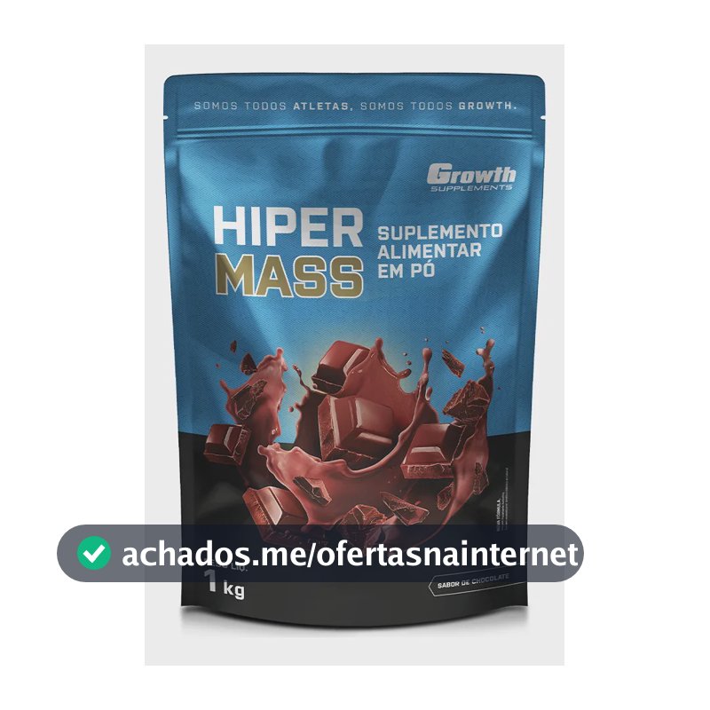 Hiper Mass 1kg Growth Supplements - Sabor Chocolate