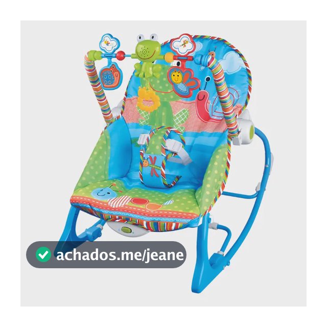 Cadeirinha Descanso Bebe Musical Maxi Baby Até 18kgs Azul