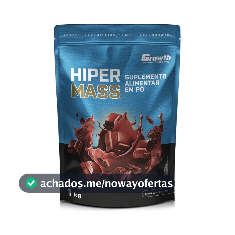 Hiper Mass 1kg Growth Supplements - Sabor Chocolate