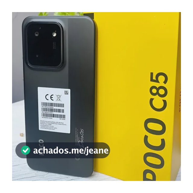 Celular Xiaomi Poco C85 Nfc 256gb Global 8+8gb Ram Preto Preto Preto