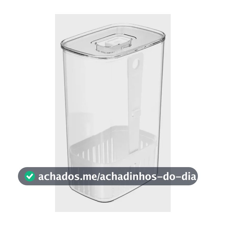 Organizador De Temperos Ou 2,3l Linha Clear Fresh Natural