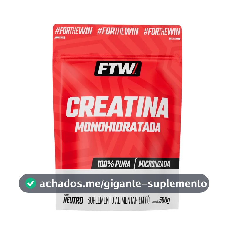 Creatina FTW em pó Sem sabor x 500g