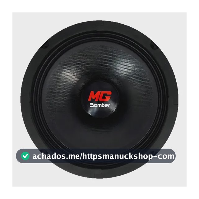 Médio Grave Bomber Copper Ring 8 Pol Woofer 500w Rms 8 Ohms cor preto