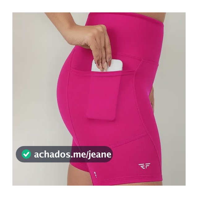 Short Feminino C/ Bolso Compressão Para Caminhada Academia