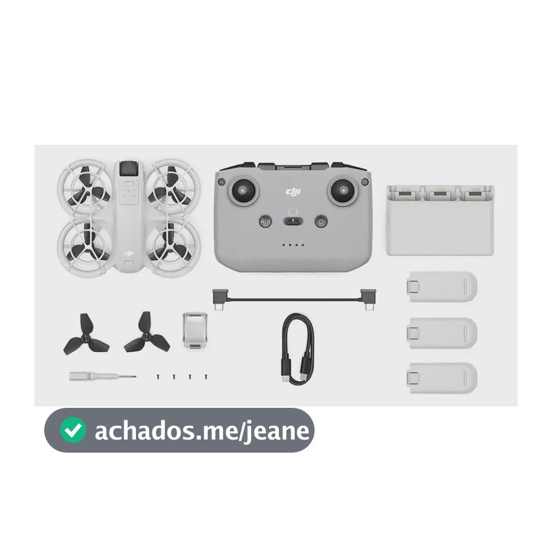 Dji Neo Fly More Combo Drone 4k Controle Rc N3 Original Cinza