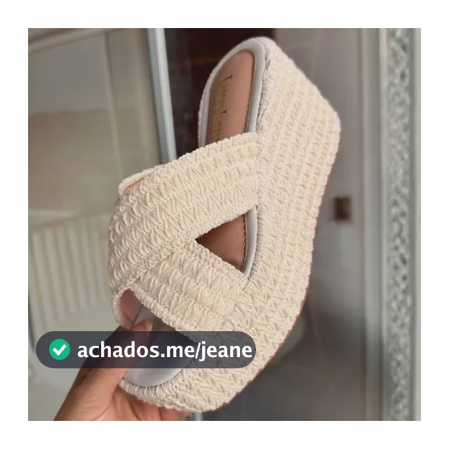 Sandália Plataforma Grazy Feminina Luzy Love Crochê Tramado