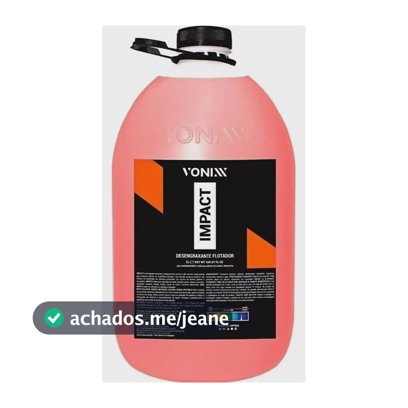 Impact 5l - Desengraxante Multiuso Alta Performance Vonixx