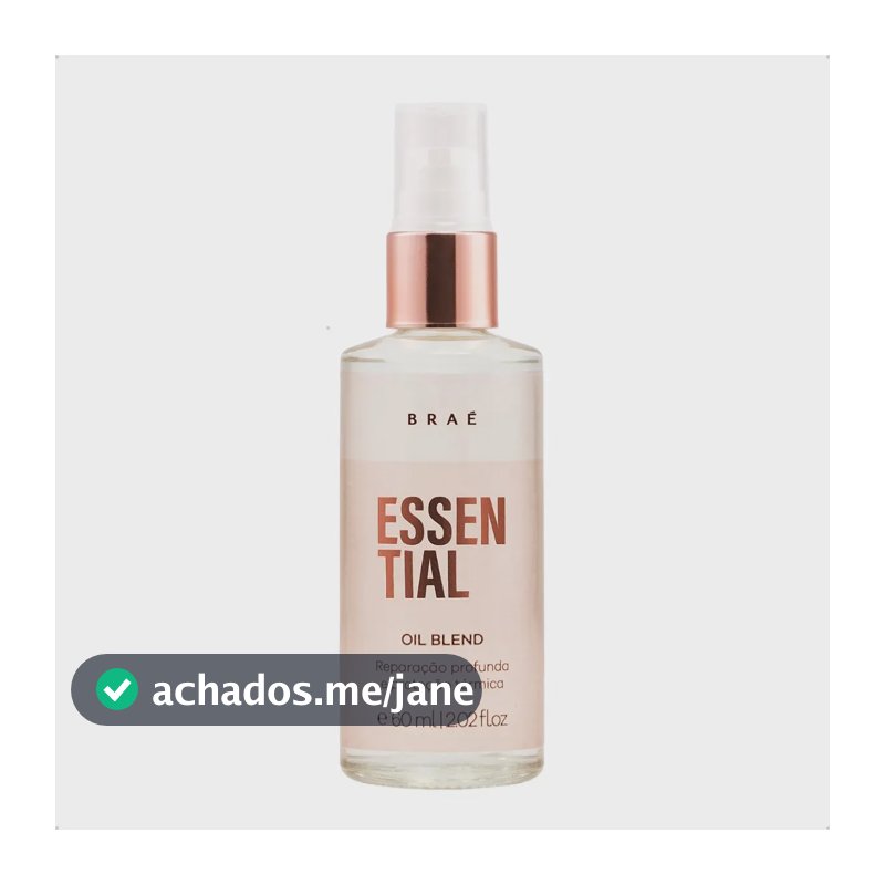 Braé Essential Oil Blend Reparação E Proteção Térmica 60ml