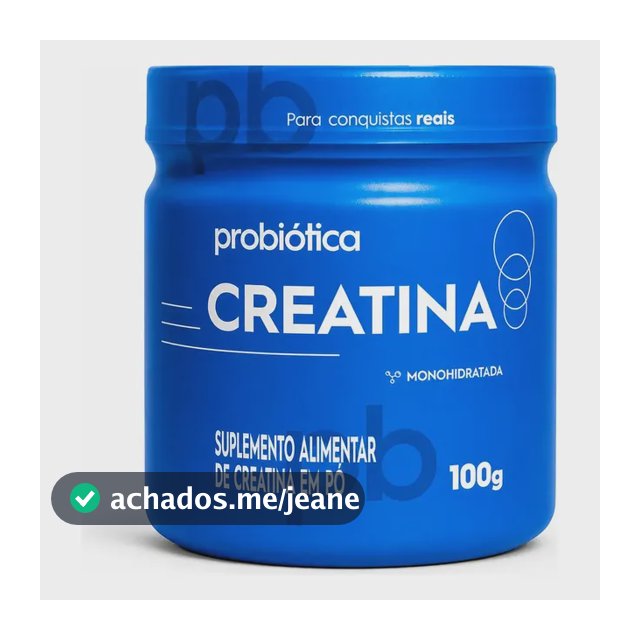 Creatina Probiotica 100g Creatina Monohidratada 100% Pura Sem Sabor