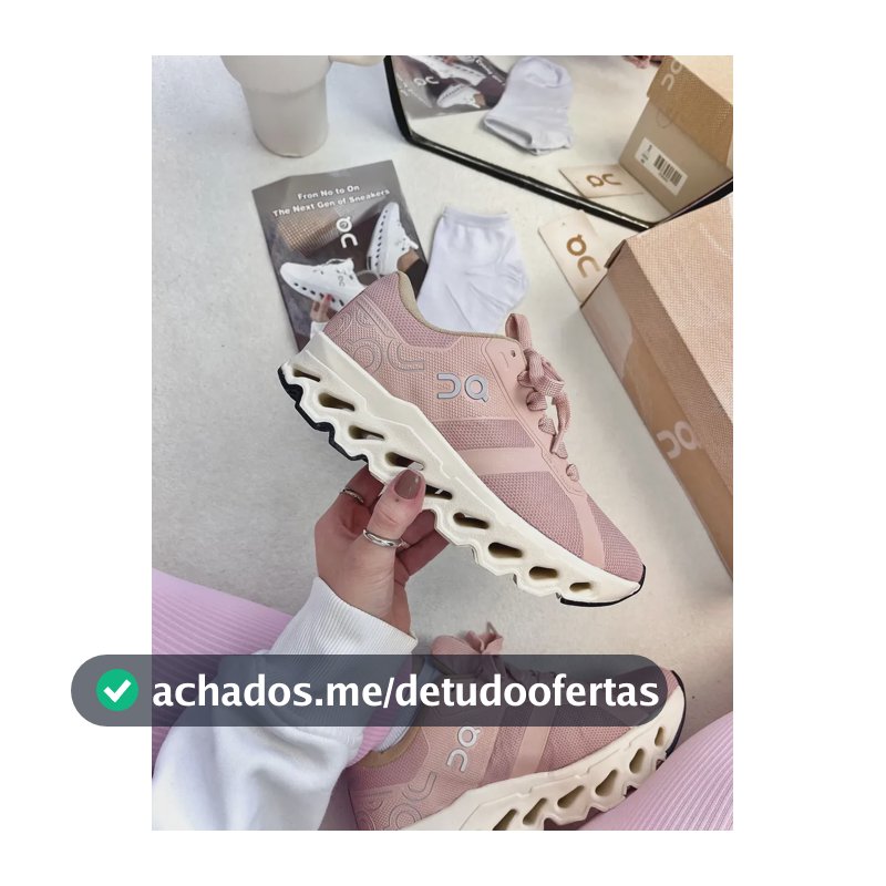 Tênis On Running Cloud Unissex Confortável Caminhada Corrida Rosa 38 Br