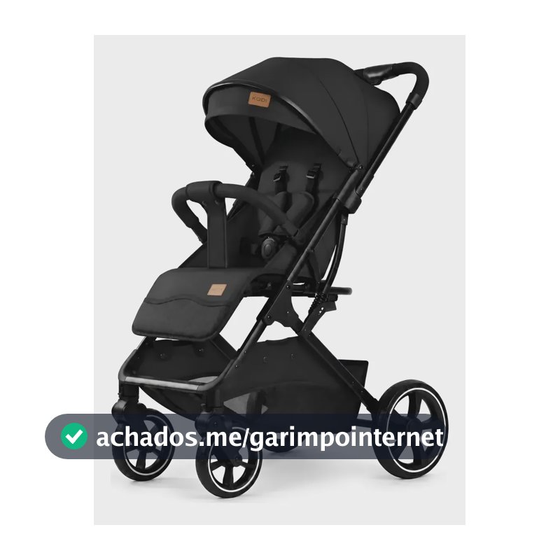 Carrinho Bebe Dobravel Viagem Dobrável Multifuncional Ajuste Preto