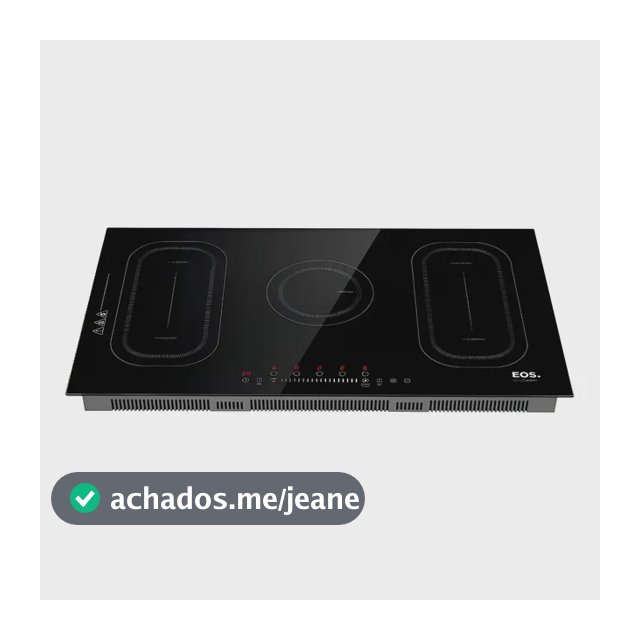 Cooktop De Indução 5 Bocas Eos 90cm 9500w Preto Eci05epf