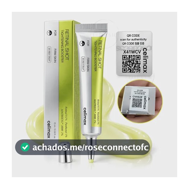 Creme Facial Retinal Shot 0.1% Korean Anti Idade Rugas Verde