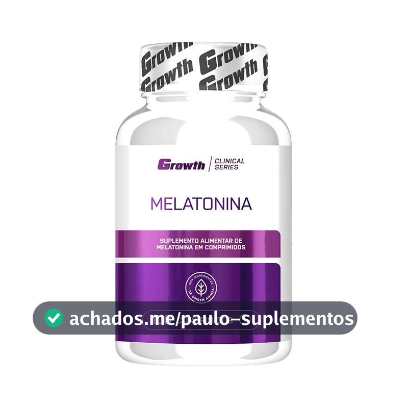 Melatonina (0.21mg) 100 Comprimidos Growth Supplements - Sem Sabor