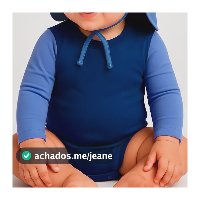 Body Bebê Proteção Solar Uv 50+ Boné Linha Premium Verão