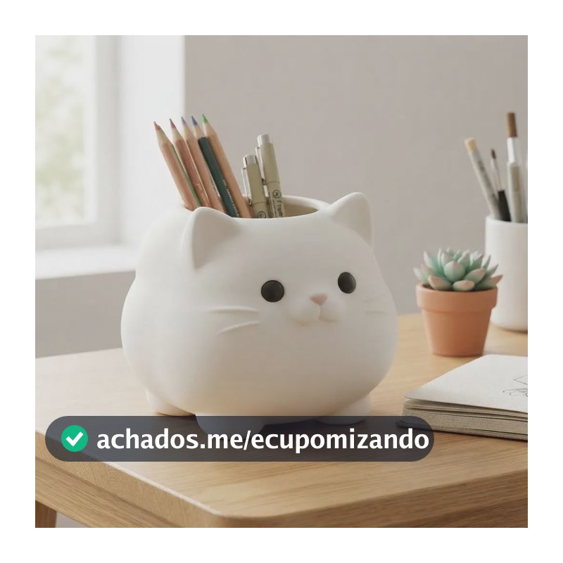 Porta Lápis Gato Fofo