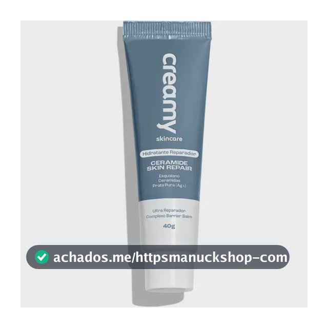 Creamy Skincare Ceramide Skin Repair 40g | Contém Ceramidas, Melhora A Pele Fragilizada, Hidratação Profunda E Intensa, Controla Pele Ressecada | Todos Os Tipos De Pele, Diurno E Noturno