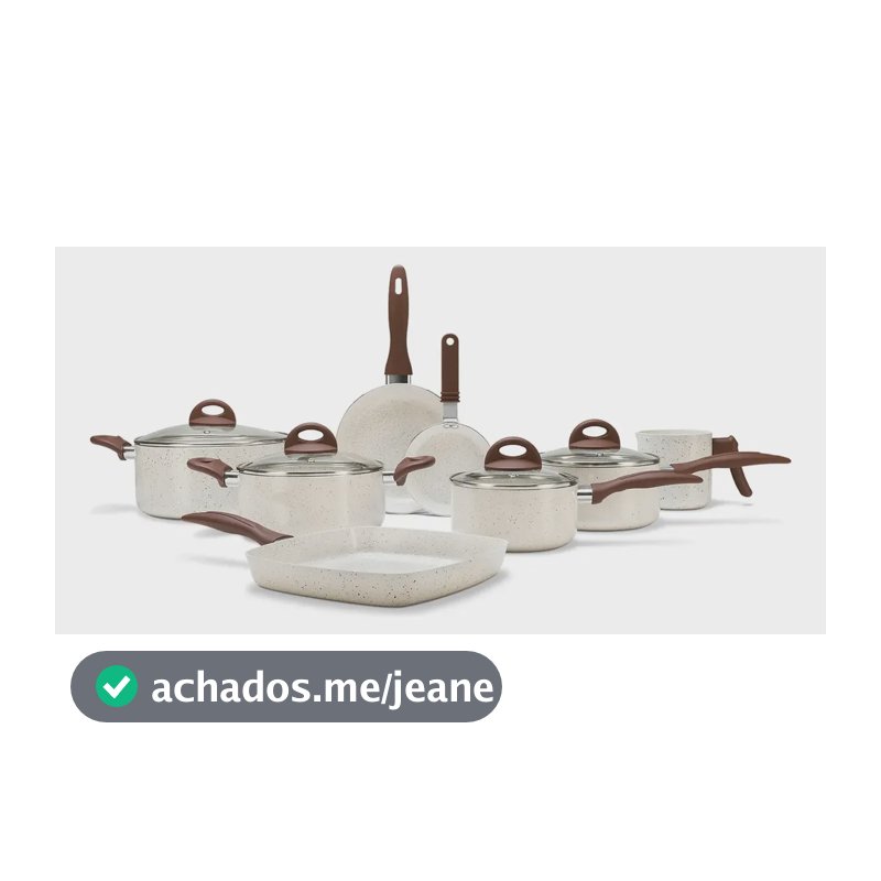 Jogo De Panelas Brinox Ceramic Life 8 Pçs Smart Plus Vanilla Baunilha