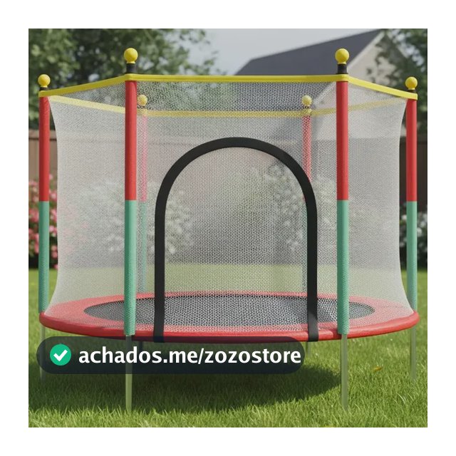 Cama Elástica Pula-Pula Brinq Kids 1,4m Infantil Com Rede Segurança