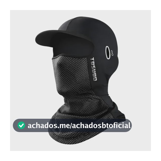 Máscara Boné Balacrava Proteção Solar Uv Ciclismo Pesca Preto Proteção Solar Uv Único