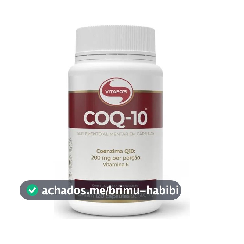 Coenzima Q10 Vitafor 200mg Por Porção 120caps