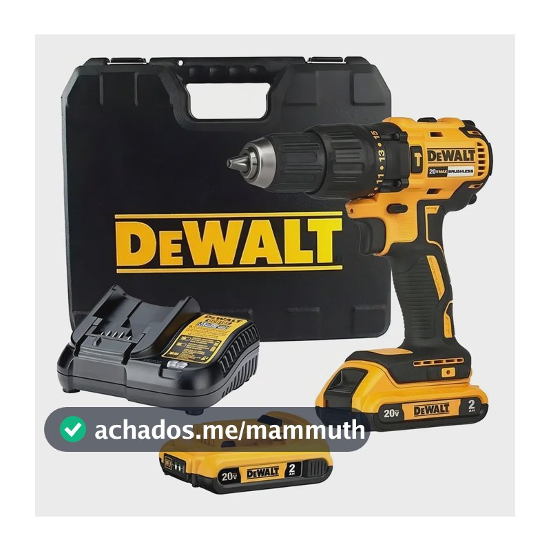 Furadeira de impacto sem fio Dewalt DCD7781d2-b3 1/2, cor amarela