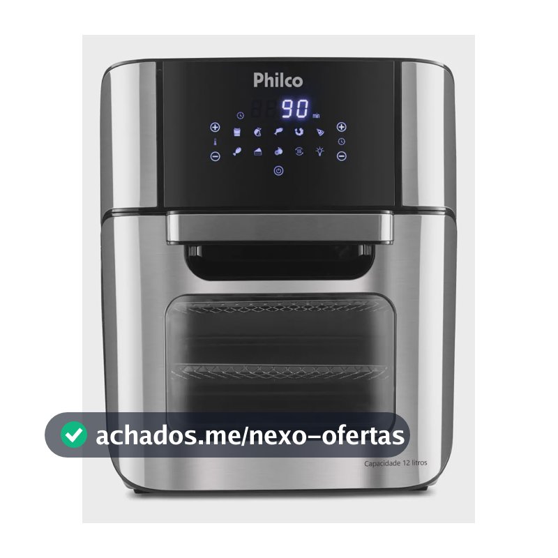 Air Fryer Oven Philco 12L 4 em 1 1800W PFR2200P