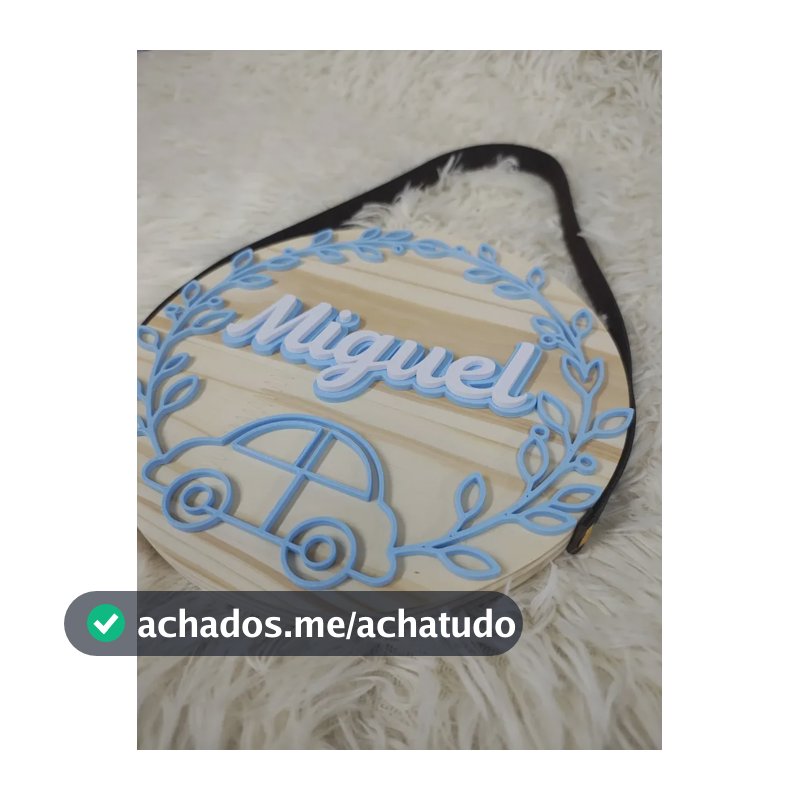 Porta Maternidade Quadro Personalizado Bebê Decoração Quadro Carro