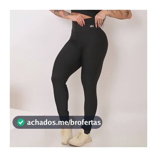 Calça Legging Fitness Zero Transparência Cintura Alta Koenig