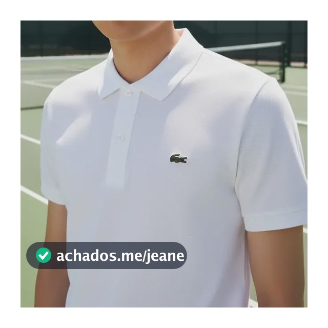 Polo Masculina Lacoste Ph1862 Algodão Curta Fit