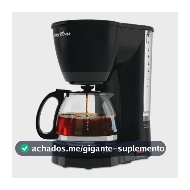 Cafeteira britânia bcf20a 20 cafés 800ml