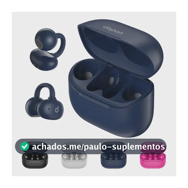 Fone Open Ear Dapon Dpf25 Bluetooth 6.0 Sem Fio Azul