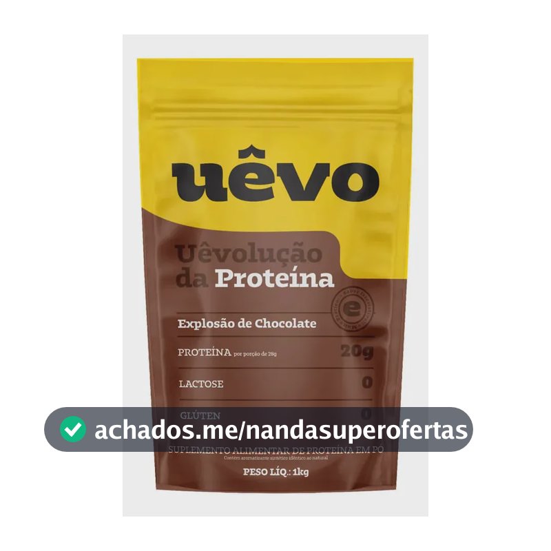 Proteína UÊVO em pó sabor Explosão de Chocolate x 1kg