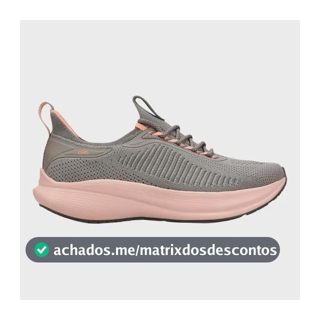 Tênis Feminino De Corrida Adrena 2 Confortável - Olympikus Cinza 34 Br