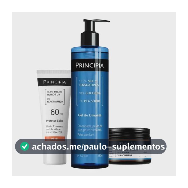 Principia Kit Completo Para Pele Sensível Com Fps 60