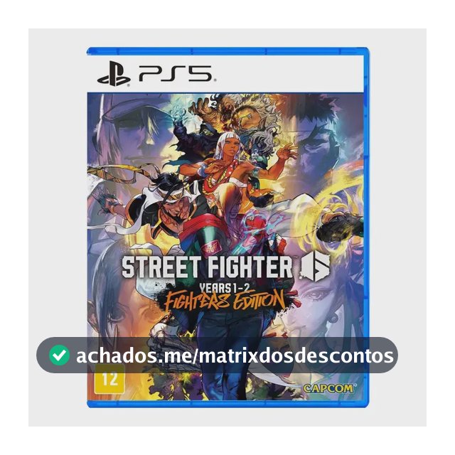 Street Fighter 6 Years 1-2 Fighters Ps5 Jogo Físico Lacrado
