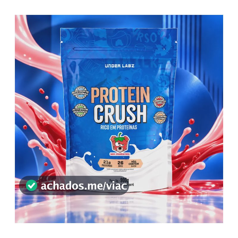 Proteína Under Labz Whey concentrado Crush em pó sabor Strawbear x 900g