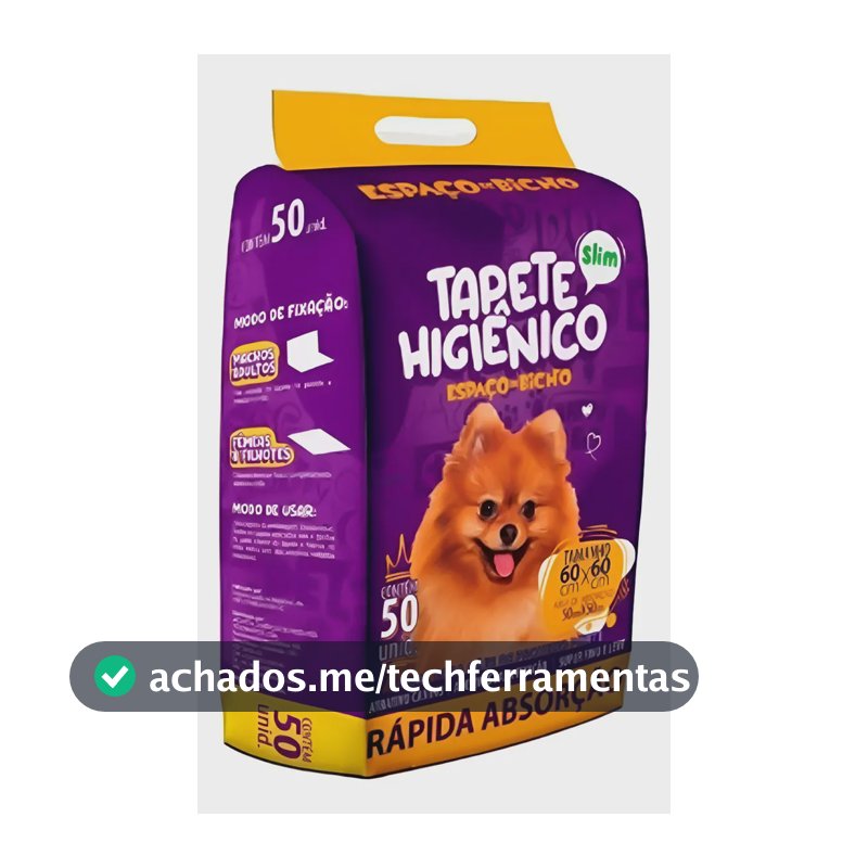 Tapete Higienico Espaço De Bicho 50 Unidades
