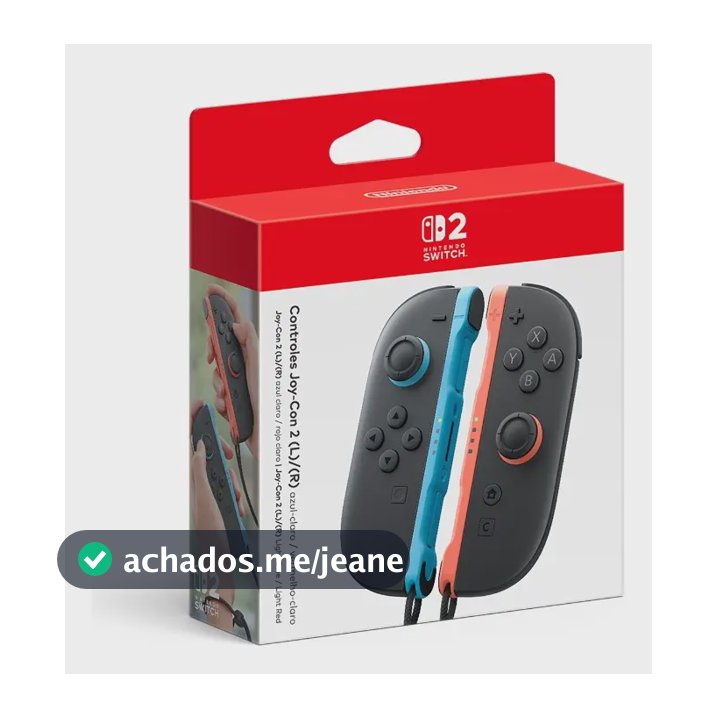 Controles Joy-con 2 Azul Claro E Vermelho Claro Azul-claro
