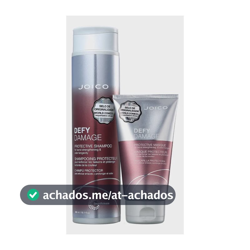 Kit Joico Defy Damage Shampoo 300ml Máscara 150ml + Brinde