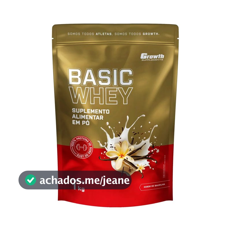 Basic Whey 1kg Growth Supplements Baunilha